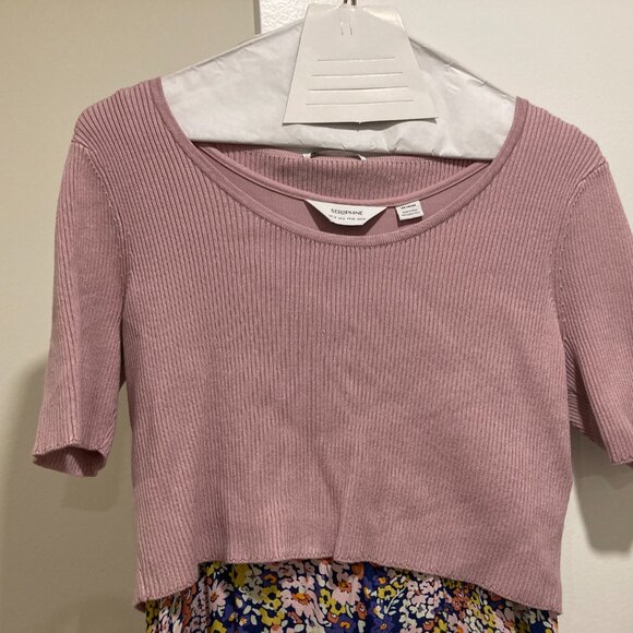 Seraphine Floral Pink Maternity / Nursing Maxi Dress size 6 - Picture 4 of 6